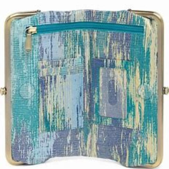 HOBO $148 Lauren Clutch Wallet Cracked Glass NWT! - Picture 2 of 7
